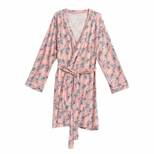 Lavendel Duft Morgenmantel weiß rosa Micro-Fresh Technologie Gr. 8-10 - Bild 1 von 7