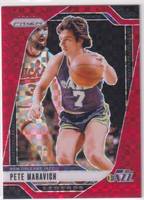 2024-25 Panini Prizm NBA No. 278 Pete Maravich Red Checkerboard Prizm 25/75 - Imagen 1 de 2