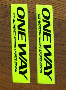 ONEWAY One way 2 X Adesivi Sticker Sci di Fondo Biathlon Cross Country  - Foto 1 di 2