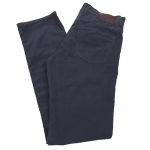 $395 Canali Blue Cotton Moleskin Regular Fit 5-Pocket Pants Mens Size 34 - Picture 1 of 11