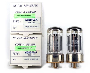 COPPIA ABBINATA 6080WA THOMSON NOS Lampada tubolare valvola Valvola - Foto 1 di 1