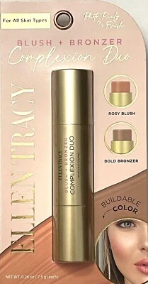 Rubor Ellen Tracy + Bronceador Cutis Dúo / Rubor Rosado y Bronceador Audaz Foto 1 de 3