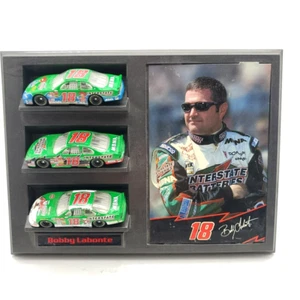 Bobby Labonte #18 NASCAR Set Of 3 Action Cars Photograph Display Interstate - Picture 1 of 20