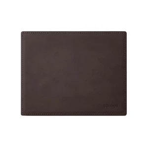 Mauspad Leder Dunkel Braun - Mousepad Eckige Ecken - Handwerkliche Nähte - Bild 1 von 6