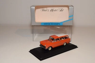 A83 1:43 MINICHAMPS 430 043212 OPEL REKORD P1 1960 CARAVAN 1958-1960 ARANCION... - Immagine 1 di 4