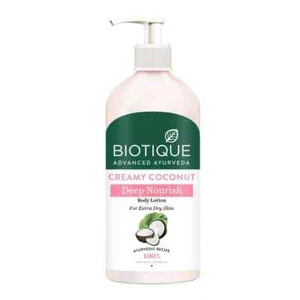 Biotique Creamy Coconut Deep Nourish Body lotion Extra Dry All Skin Types 300 ml - Picture 1 of 3