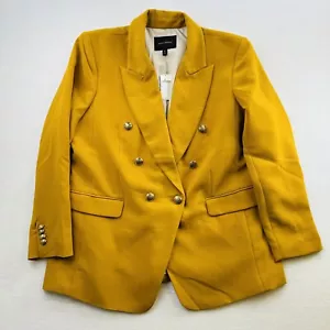 Banana Republic Jacket Womens 18 Yellow Blazer Coat Work Outdoors Ladies NEW NWT - Picture 1 of 22