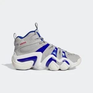Sz 5- Adidas Big Kids Crazy 8 Basketball Shoes, Team Mid Grey/Team Royal Blue. - Picture 1 of 9