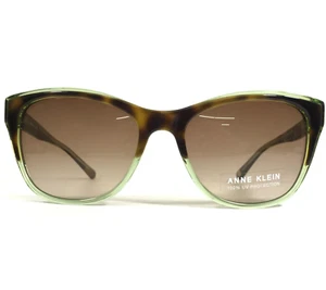 Anne Klein Sunglasses AK7053 218 Brown Tortoise Clear Green Cat Eye Frames 140 - Picture 1 of 12