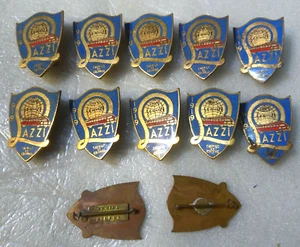 Distintivo (2) Autobus Servizi LAZZI Firenze Metallo smaltato '50-'60 PERFETTO ! - Imagen 1 de 3
