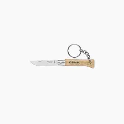 Opinel Traditional No. 4 Stainless Steel Keychain Key ring Folding Knife Blade