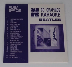 Nutech SAV-P3 Beatles Karaoke CDG 19 Song Disk CD Grafik 2002 Taiwan - Bild 1 von 4