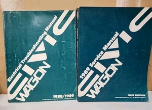 1989 Honda Civic Factory Service Repair Manual And Electrical Trouble Shooting - Picture 1 of 3