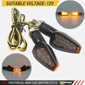 2 luces intermitentes LED universales para motocicletas indicador ámbar - Imagen 1 de 9