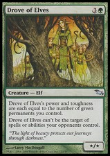 Magic the Gathering MTG Drove of Elves (112) Shadowmoor   NM