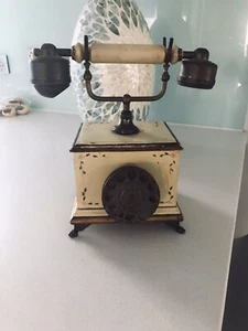 Antique Phone On Brass Legs - Picture 1 of 8
