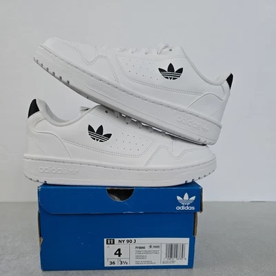 Adidas NY 90 J Children Kids Boys Girls Athletic Sneaker White School Shoe #205 - Image 1 of 4