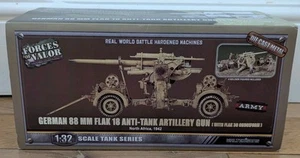 Forces of Valor German 88 MM Flak 18 Anti Aircraft Gun North Africa 1942 - BNIB - Picture 1 of 11