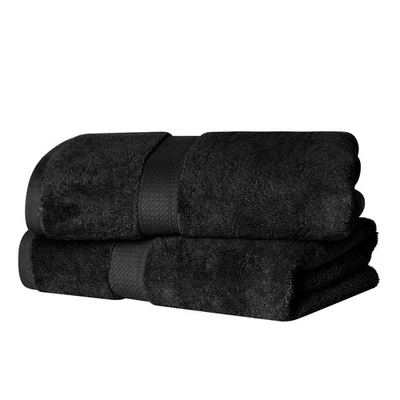 Egyptian Cotton Pile Bath Towel Set of 2, Ultra Soft Luxury Towels, Thick Plu... - Image 1 of 4