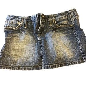 Space girlz Jean Mini Skirt Size 11 - Picture 1 of 4
