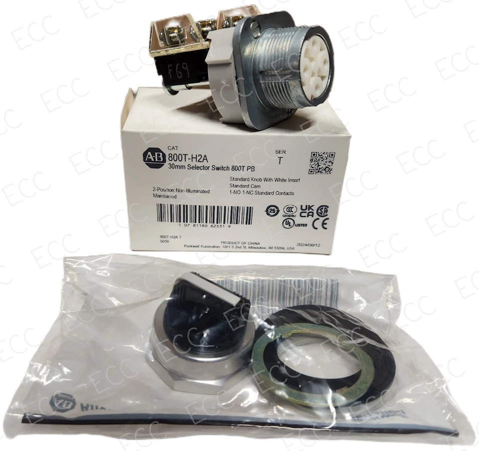 New Allen-Bradley 800T-H2A * 2 Position Selector Switch - Image 1 of 1