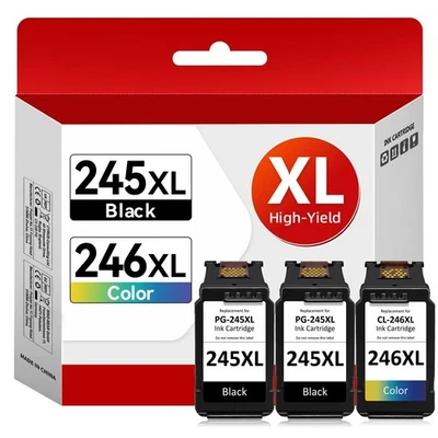Cartucho de tinta PG-245XL CL-246XL para impresora Canon 245XL 246 MG2420 MG2520 MG2525 Foto 1 de 4