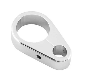 1 Zoll (25 mm) Kupplungs-/Gaszugklemmenhalter für Motorräder, chrom - Bild 1 von 4