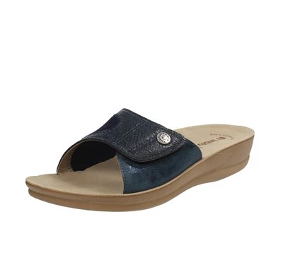 Inblu Ciabatte Con Strappo E Zeppa Blu - Taglia 37 [24cm] Scarpe Donna Ciabatte