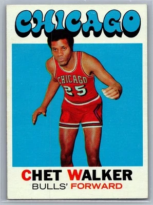 1971-72 Topps - Chet Walker #66 - HOF EX-NM *TEXCARDS* - Image 1 of 2