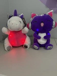 Peluche gatto unicorno DJ Schwartz FAO lotto di 2 peluche suoni e musica leggera - Foto 1 di 15