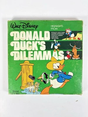 Walt Disney Dilemas del Pato Donald Raro Super 8mm Foto 1 de 3