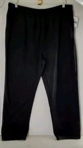 Pantalone felpa sportivo Izod nero Perform. Taglia XLT - Foto 1 di 8