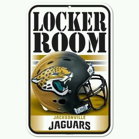 JACKSONVILLE JAGUARS LOCKER ROOM 11"x17" PLASTIC SIGN DURABLE POSTER Cover