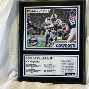 Dallas Cowboys Holz Wandrelief Super Bowl XXVIII 12" x 15" - Bild 1 von 7