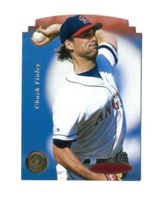 1995 UD SP Championship Series Die Cut #132 Chuck Finley California Angels - Image 1 of 2
