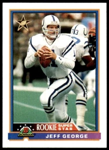 1991 Bowman #1 Jeff George COLTS - Picture 1 of 2