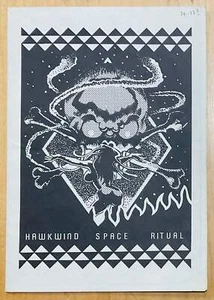 Programa de póster de concierto original Hawkwind Barney Bubbles Space Ritual Tour 1972 - Imagen 1 de 3
