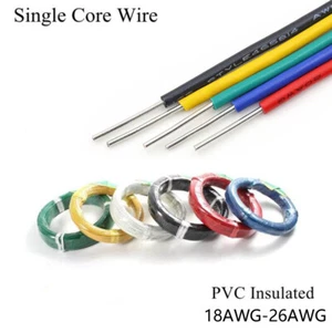 PVC Single Core Tinned Copper Cable 18-26AWG Signal Connection Electrical Wire - Picture 1 of 5