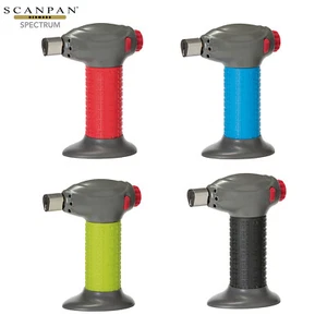 New SCANPAN Chef's Torch w/ Classic Butane Gas Cylinder 250ml Red Blue Green - Picture 1 of 13