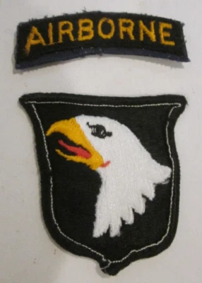 PARCHE 101er AGUILA GRITANDO AEROTRANSPORTADA GUERRA DE VIETNAM EJÉRCITO DE EE. UU. ~2 1/4" PESTAÑA SEPARADA Foto 1 de 4