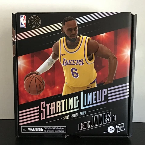 Starting Lineup NBA Series 1 LeBron James Lakers 6-Inch Action Figure Cover