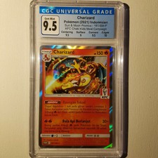 CGC 9.5 Charizard Indonesian KFC Kids Meal Promo 181/SM-P Pokemon TCG PSA BGS 10