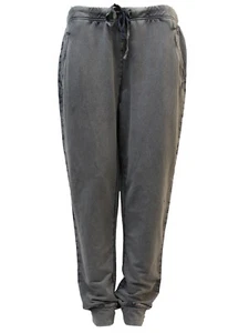 Ladies Pure Cotton Cuffed Hem Joggers - Size 10 to 18 (S to 1X) - Picture 1 of 4