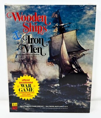 Wooden Ships & Iron Men, 2nd Bicentennial Ed. (Avalon Hill) (1981) (In shrink!) - Image 1 of 4
