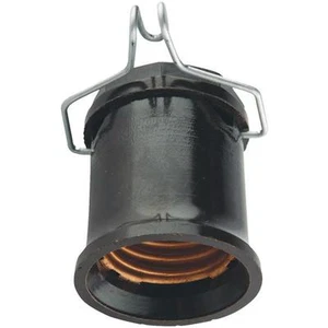 (100)- Leviton Black 660W 250V Outdoor Pin Light Bulb Socket 001-167 - Picture 1 of 1