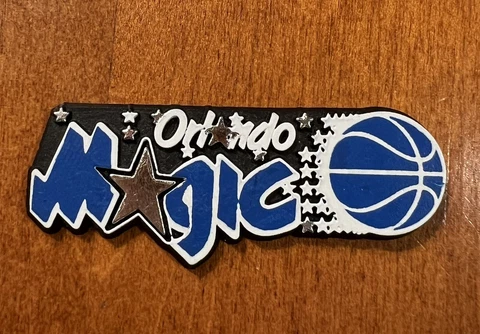 Vtg ORLANDO MAGIC NBA RUBBER Basketball FRIDGE MAGNET Standings Board Cover
