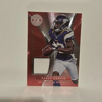 2012 Totally Certified Materials Platinum Red /299 Percy Harvin #41 Vikings - Image 1 of 2