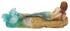 Selina Fenech Waiting - Mermaid Lying on Beach Nautical Statue Figurine