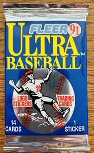 1991 Fleer Ultra Baseball One Unopened Pack-Get A Griffey - Picture 1 of 2