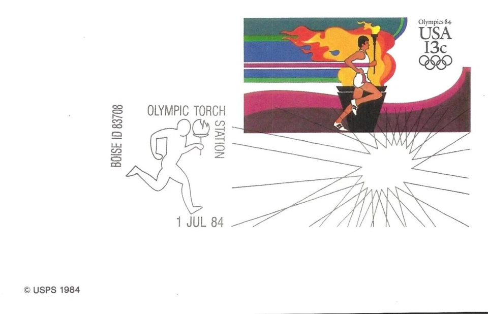 1984 OLYMPIC TORCH STATION Boise ID 1 July 1984 - Image 1 of 1